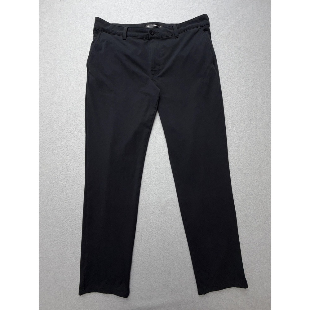 TravisMathew Pants Mens 36x30 Black Stretch Chino Straight Casual Golf